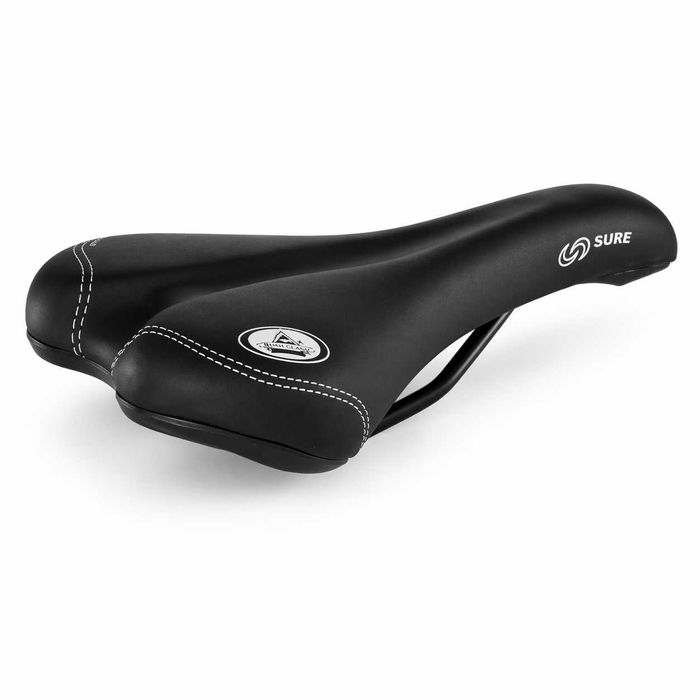 Седалка за велосипед Selle Monte Grappa Sure, черна, Made in Italy