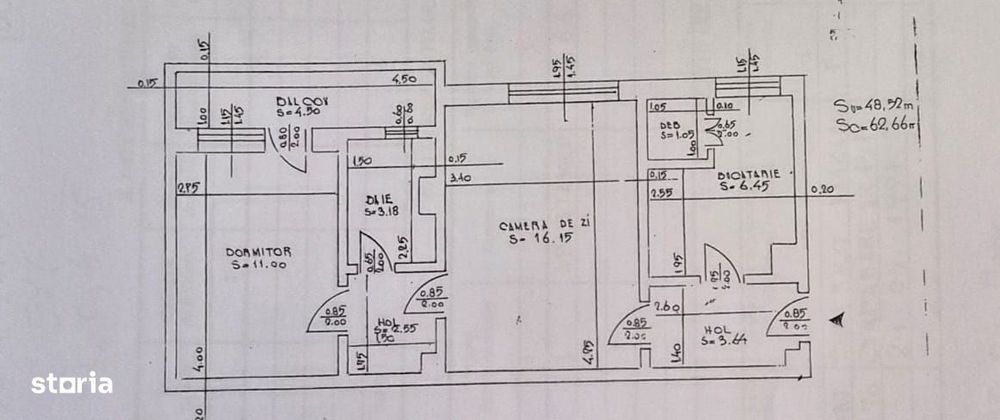 2 camere Negru Vodă / complex Ciocârlia, centrală / finisaje clasice