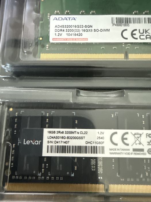 RAM  DDR4, 16Gb SO-DIMM