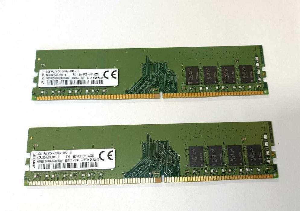 Desktop RAM 8GB DDR4 2666MHz Компютърна Памет KINGSTON UDIMM RAM Памет за Настолен Компютър Съвместима с Intel и AMD Системи Модел: ACR26D4S8ME-8