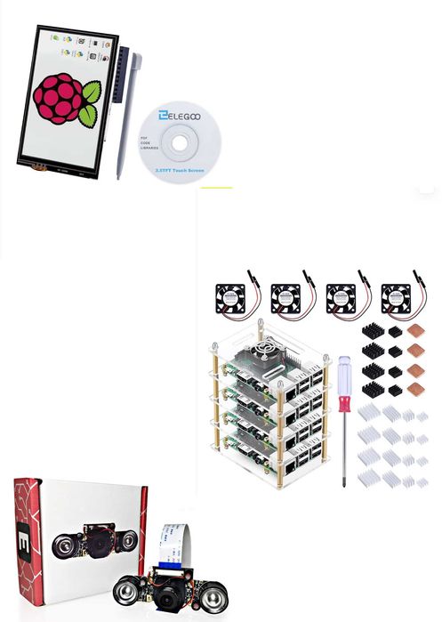 Raspberry Pi Case,Camera,LCD Touch Screen