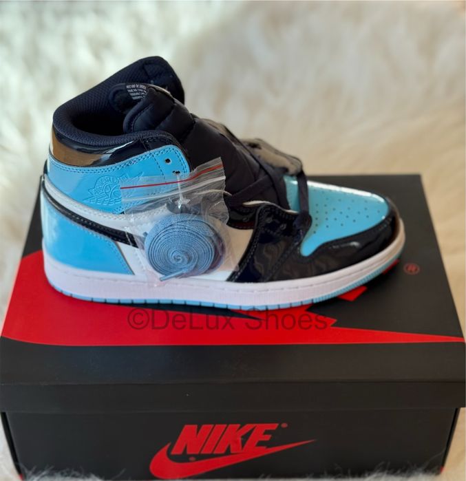 Air Jordan 1 Retro UNC Patent Full Box Verificare Colet