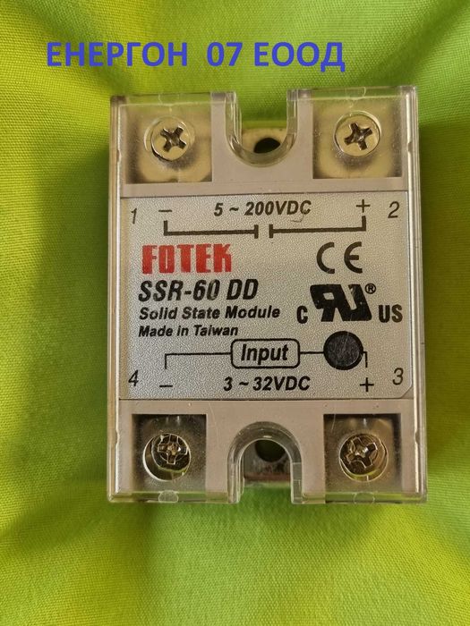 Solid State Relay DC 60A  SSR-60DD Правотоково безконтактно реле солар