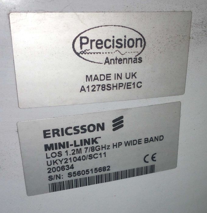 Ericsson Антенны 0,6 и 1,2 метра.
