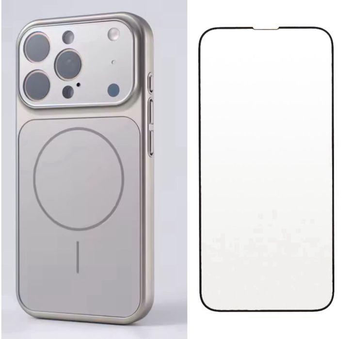 Husa MagsLens si Folie Sticla Clara - Iphone 16/16 PRO/16 PRO MAX