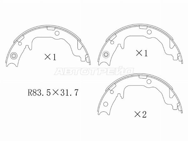 Колодки тормозные Mitsubishi Lancer