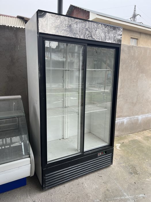 Витринный купе шкаф холодильник