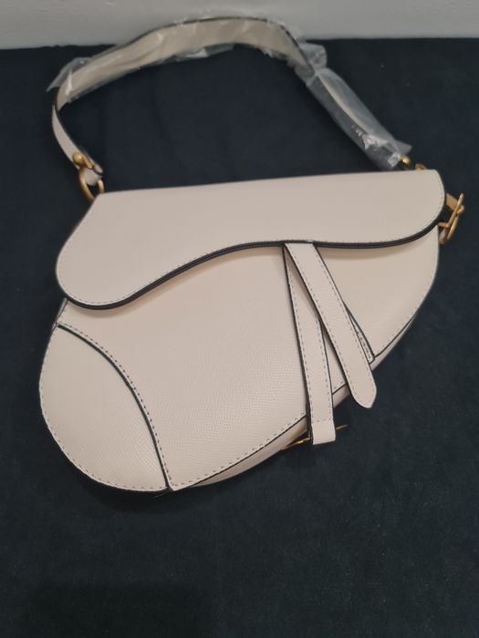 Geanta dior Saddle alba