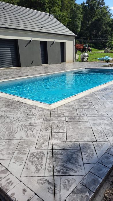 Beton amprentat sol si vertical!