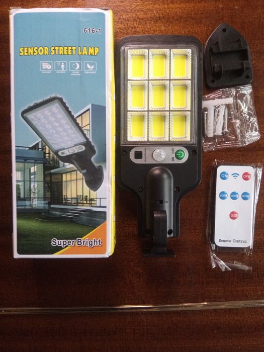 Соларна, сензорна, дворна лампа