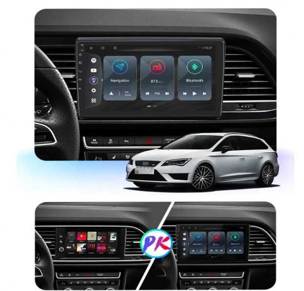 9-инчова мултимедия за SEAT Leon (2013–2020) + подарък камера