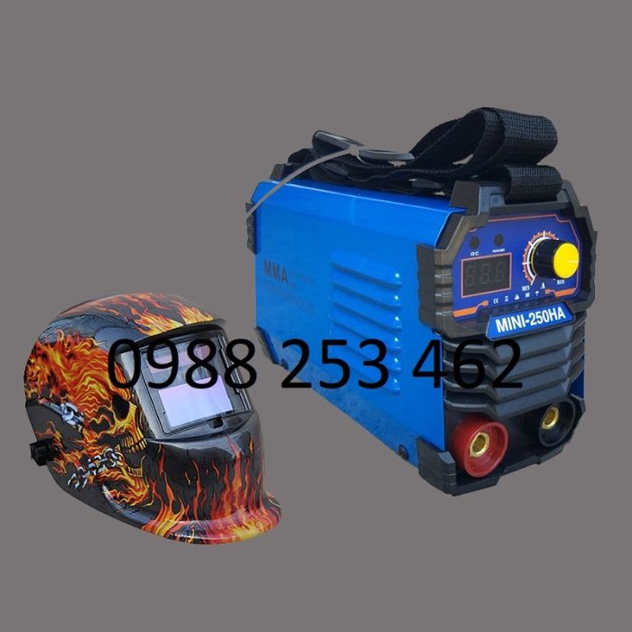 250А Professional Мини 2,5 кг Електрожен инверторен 4м каб с дисплей Н