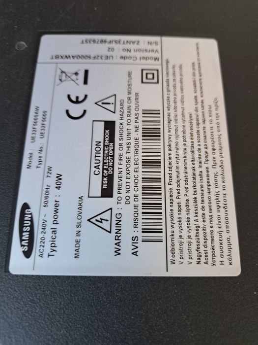 Tv samsung defect display!