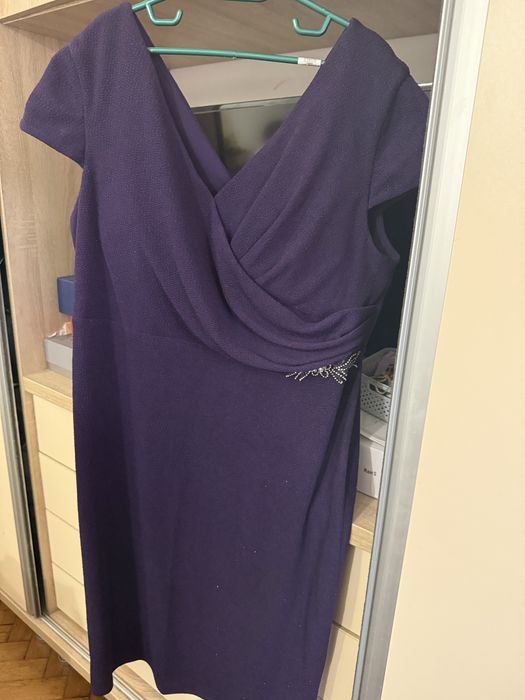 Rochie eleganta de ocazie de culoare mov