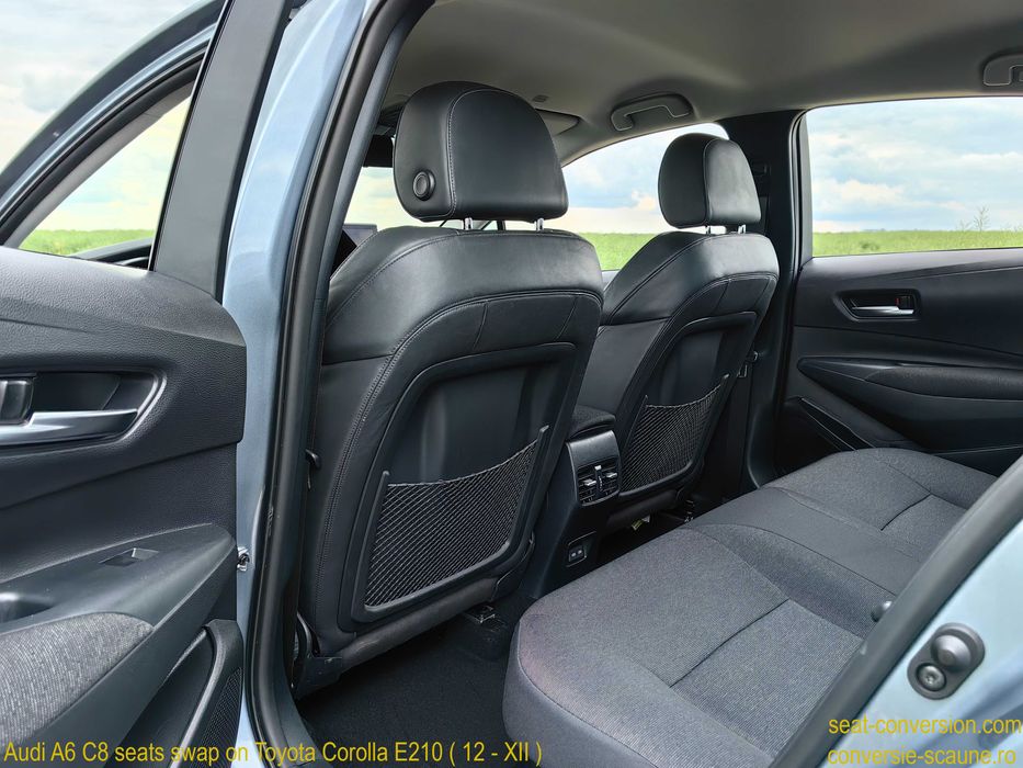 Sistem adaptare scaune de Audi A6 C8 pe Toyota Corolla E210 (12 / XII)