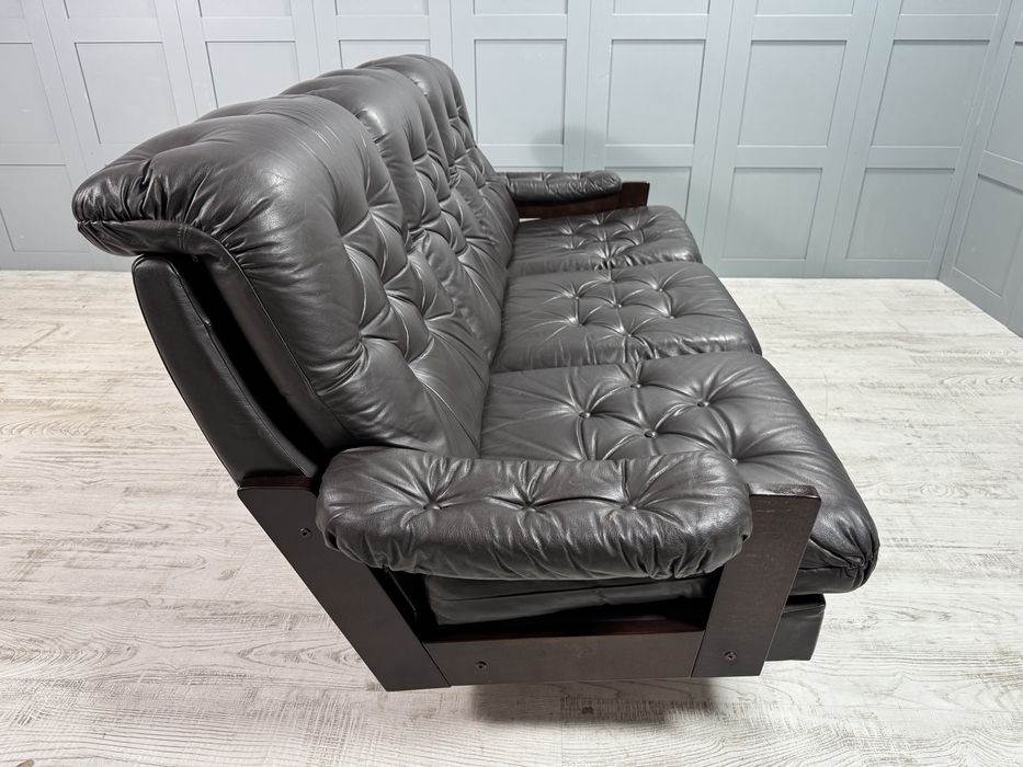 Кожен диван 3-ка Arne Norell Д1106