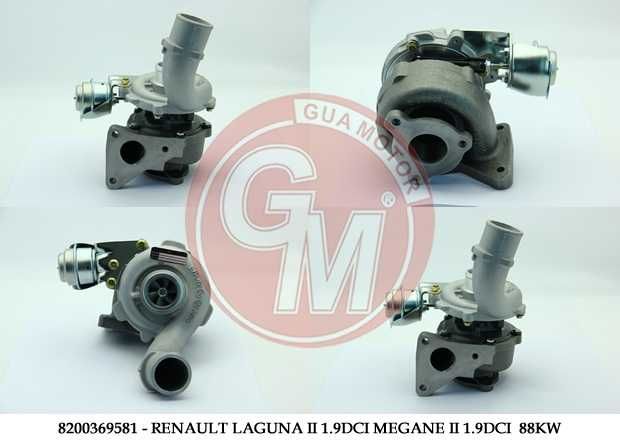 TURBOCOMPRESOR Laguna II 1.9DCI - Megane II 1.9DCI 110-115-120HP - GUA