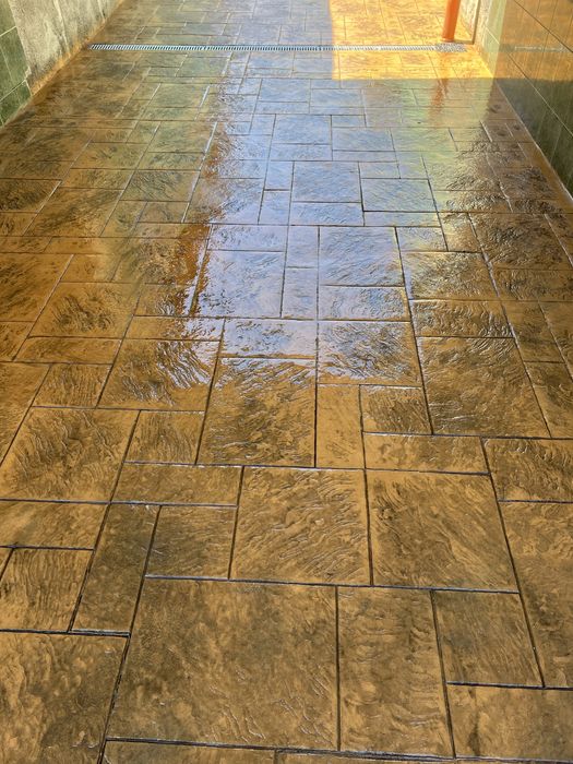 Beton amprentat oferta modele si culori