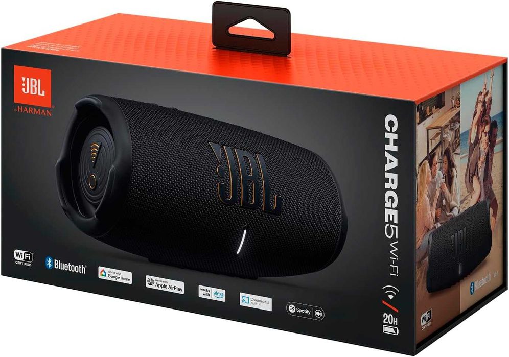 ПРОМО Нова Портативна Bluetooth Колонка JBL - Charge 5, JBLCHARGE5BLK