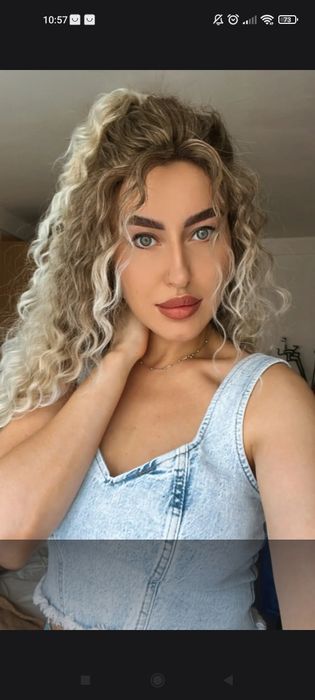 Парик  высокого качества, накладные волосы, шиньен