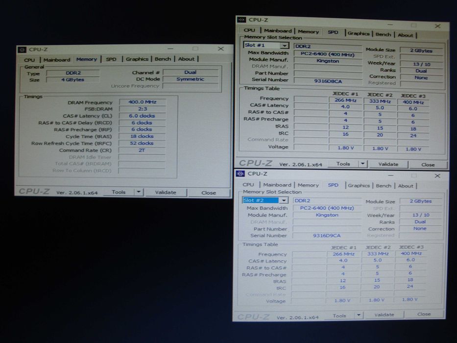 Memorie ram Kingston kvr800 ddr2 800 mhz pc2 6400 4gb dual kit 2x 2gb