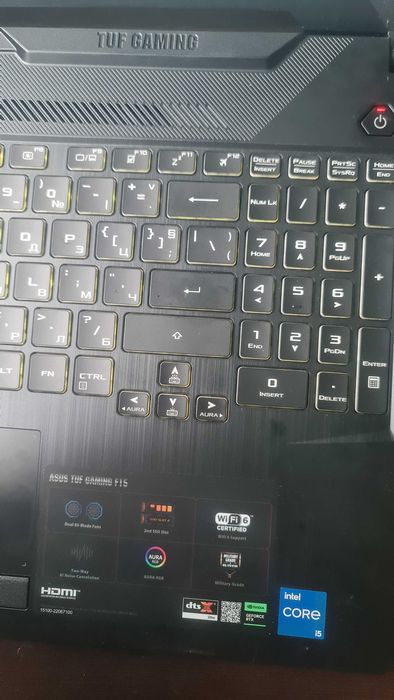 Asus tuf fx506hf /2023 / i5 11400h - rtx 2050 70w