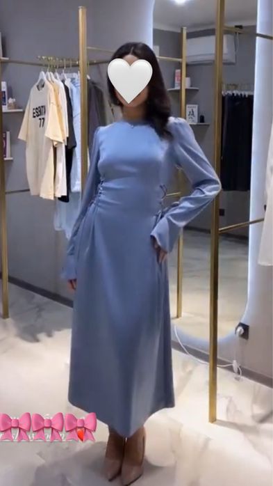 Продам вечернее атласное платье