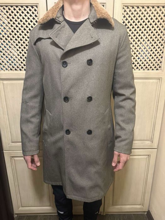 Палто/шлифер с подплата с цип на Zara