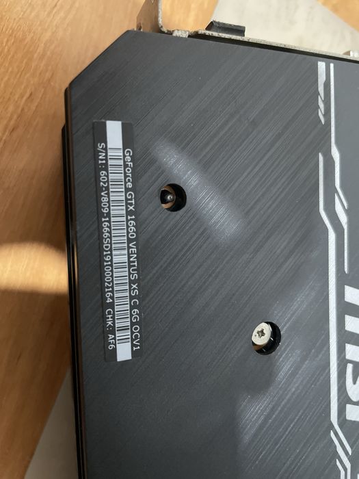 видеокарта MSI GTX1660 - 6Gb