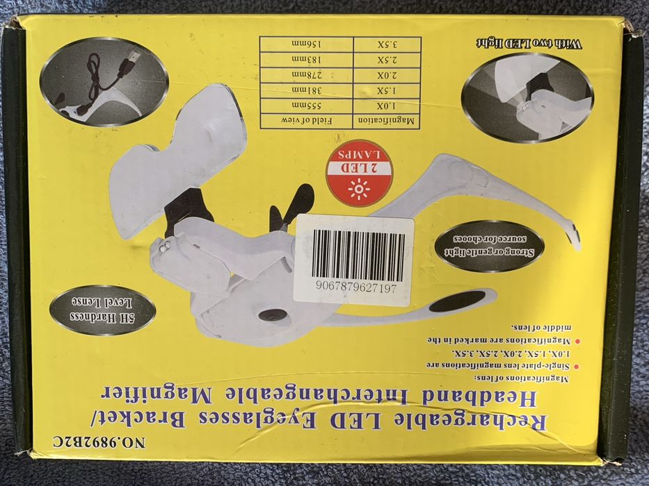 Ochelari cu lupe, acumulator si leduri, noi
