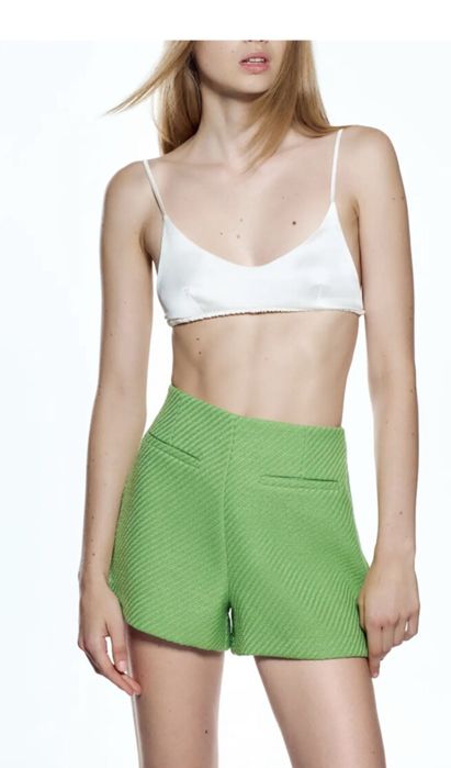 Къс панталон Zara / Зара букле S с етикет