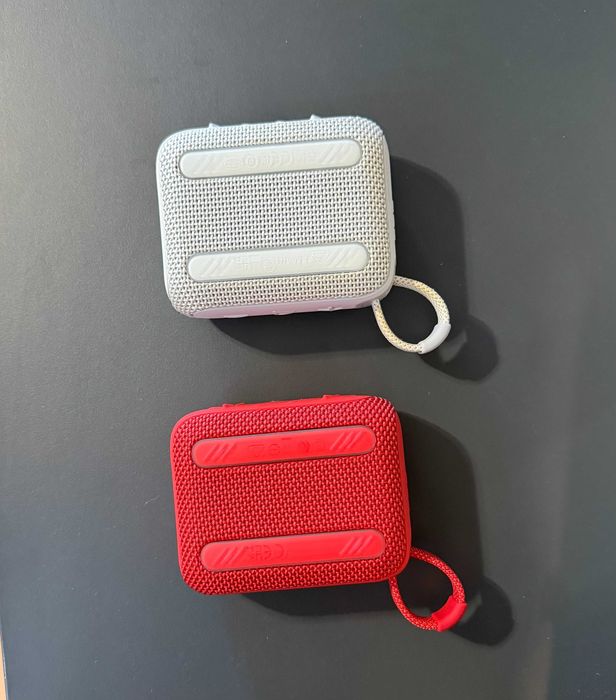 Boxa portabila JBL Go 4 Bluetooth IP67 - 2 bucati, rosie si gri, pret pe bucata, reducere la pachet