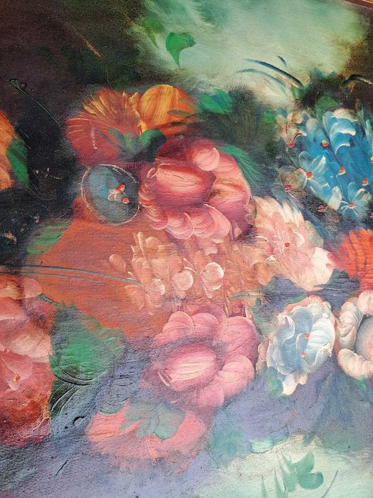 tablou pictura pe panza 77/57 cm semnat P Vincent