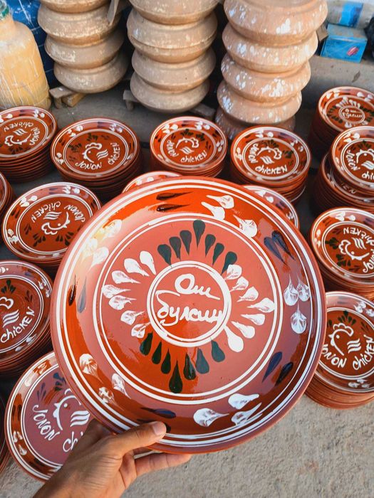 Osh uchun sopol laganlar