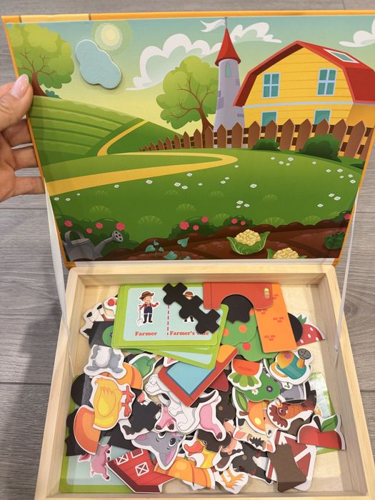 Puzzle magnetic pentru copii Farmhouse, nou