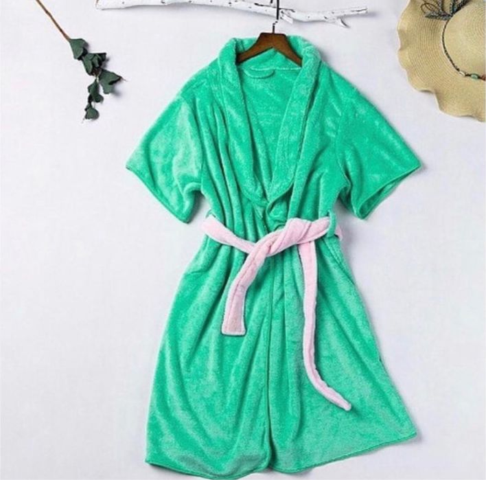 Женский банный халат мохровый