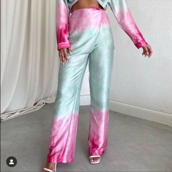 Панталон от сатен Zara / Зара