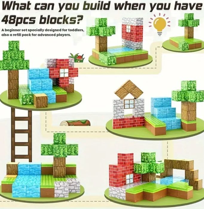 Коструктор для детей, на магнитах