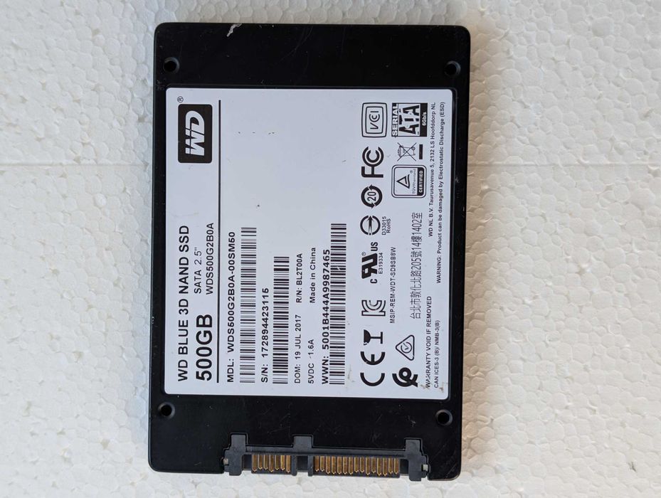 Ssd Western Digital WD Blue 3D NAND 2.5 500GB SATA3