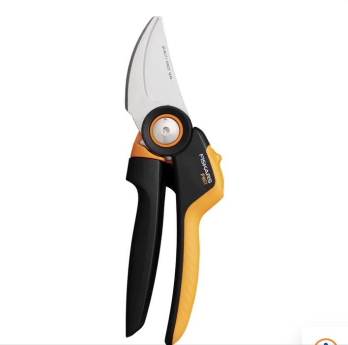Foarfeca  de gradina pentru taiat crengi pomi, Fiskars P961, pas cu pas, lama de otel , 28,5 cm