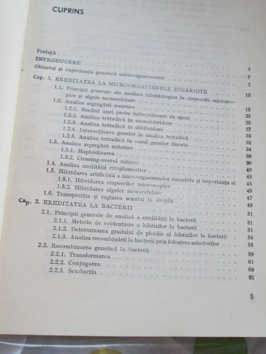 1982 volum Genetica microorganismelor