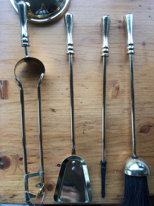 Комплект за почистване на камина - стойка и 4 части