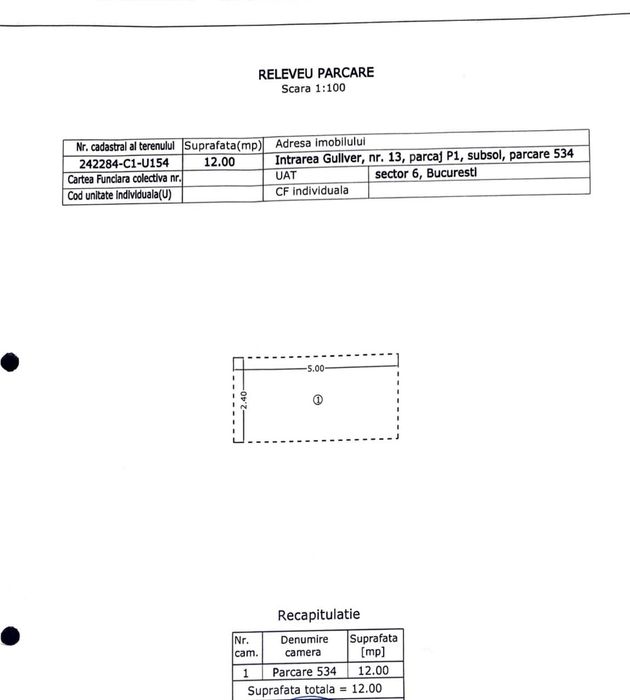 Vand sau inchiriez loc de parcare subteran Aqua City