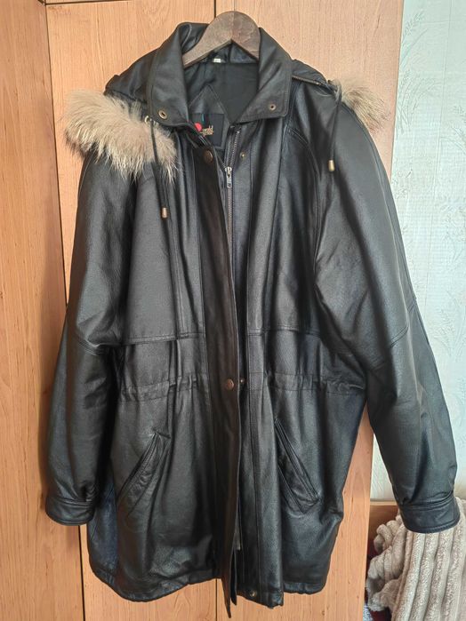 Зимно яке от телешка кожа