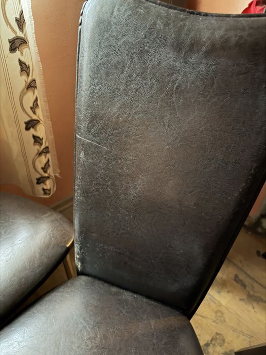 Vand set 5 scaune neagre