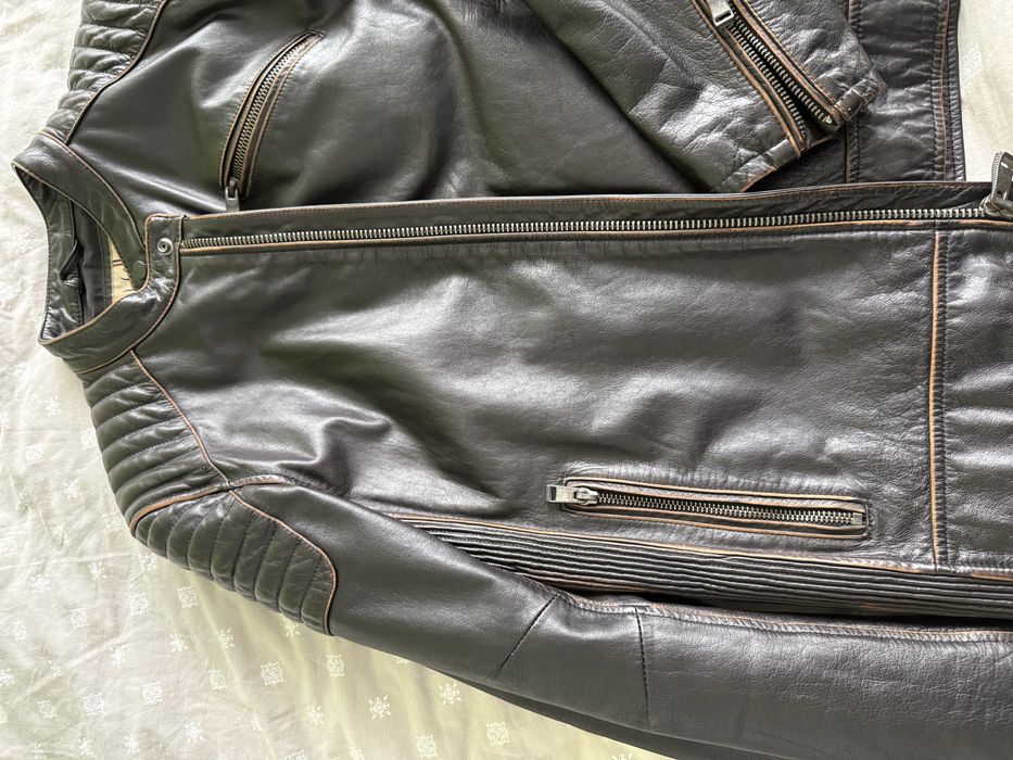 Geaca piele barbat marime M Wilson vintage usa