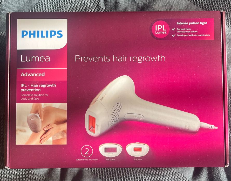 Philips Lumea Advanced IPL – като нов, пълен комплект