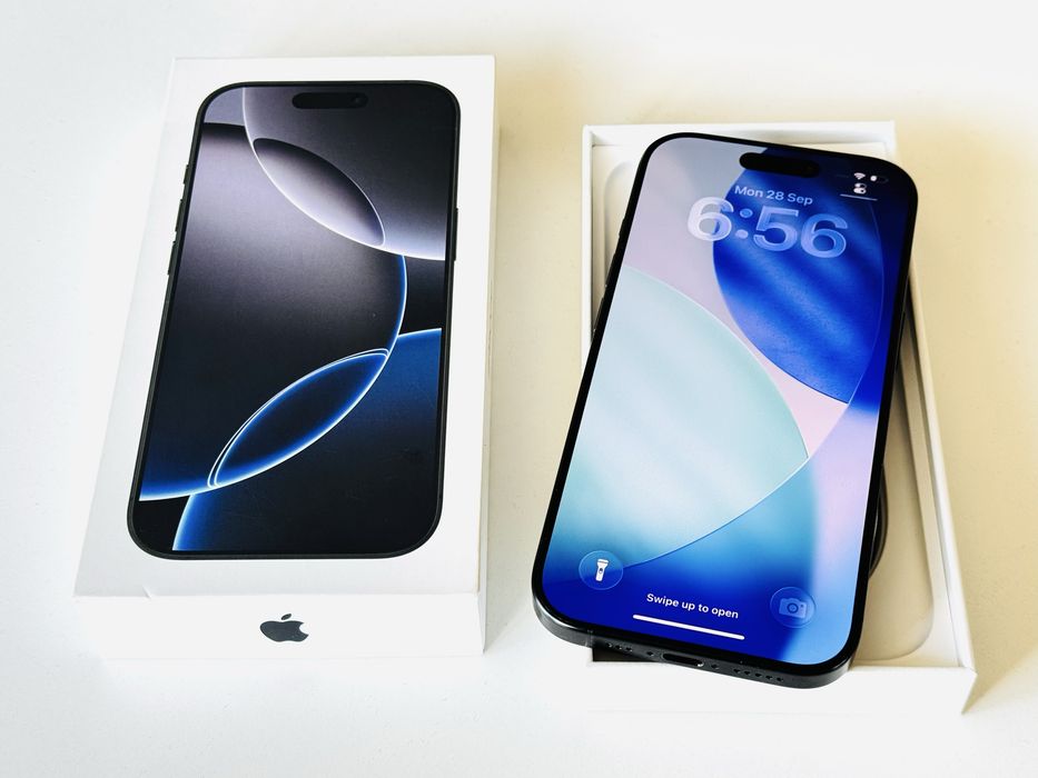 Iphone 16 Pro 128GB Black Като нов! Гаранция 6 месеца