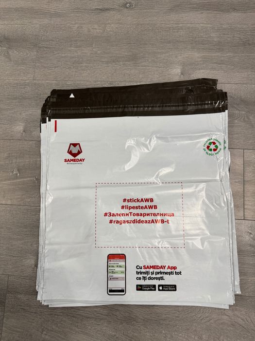 50 Pungi curierat, dimensiune 50x50 cm