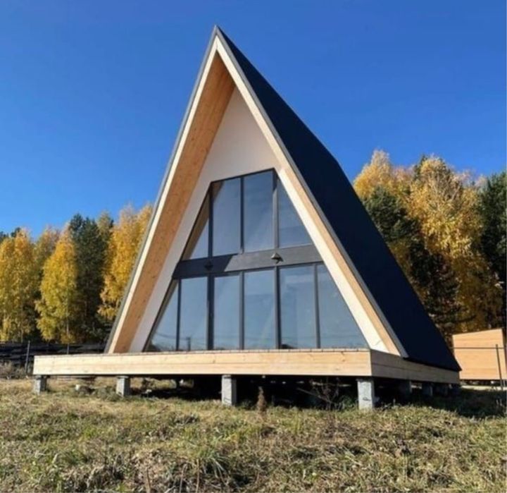 Cabane tip casa sau Aframe la cheie